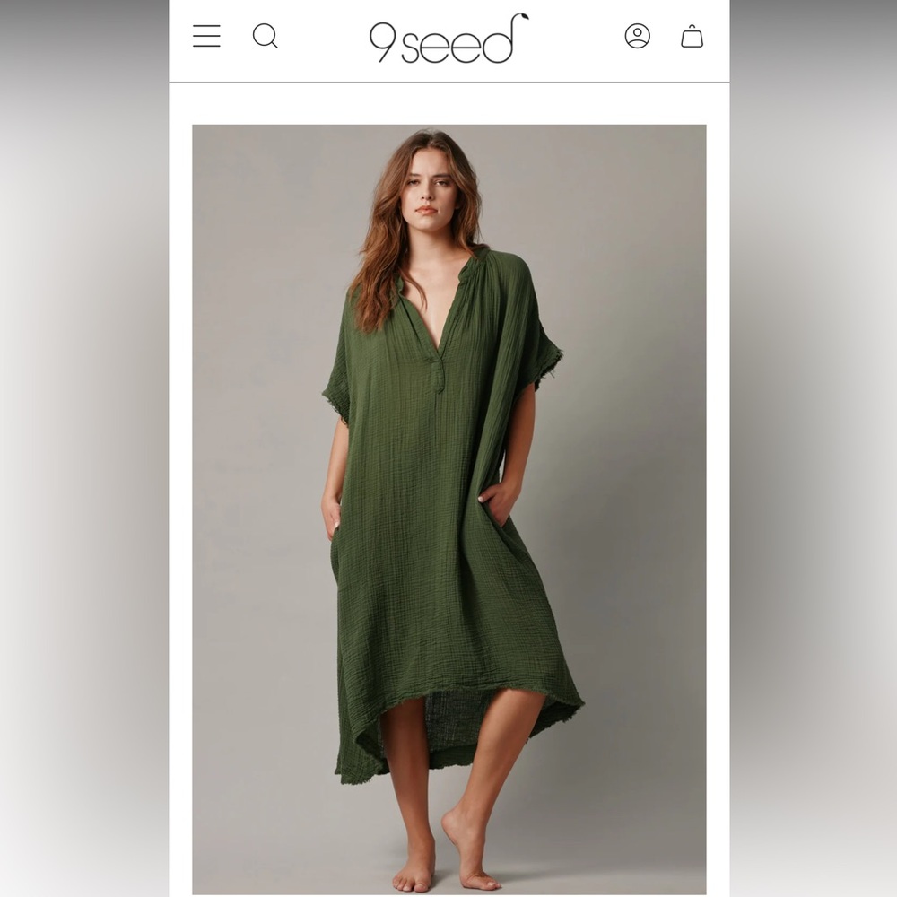 NWOT 9 Seed Caftan Dress.